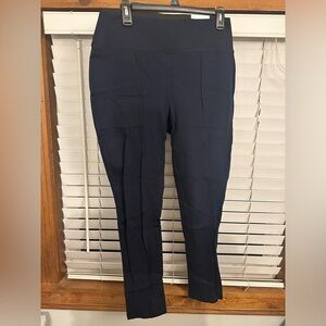Nine West navy blue leggings. Tummy control waist band. Size large